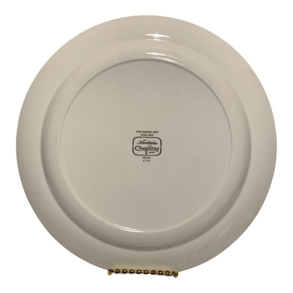 Vintage Noritake #8758 Polka Service Plate - Picture 2 of 3
